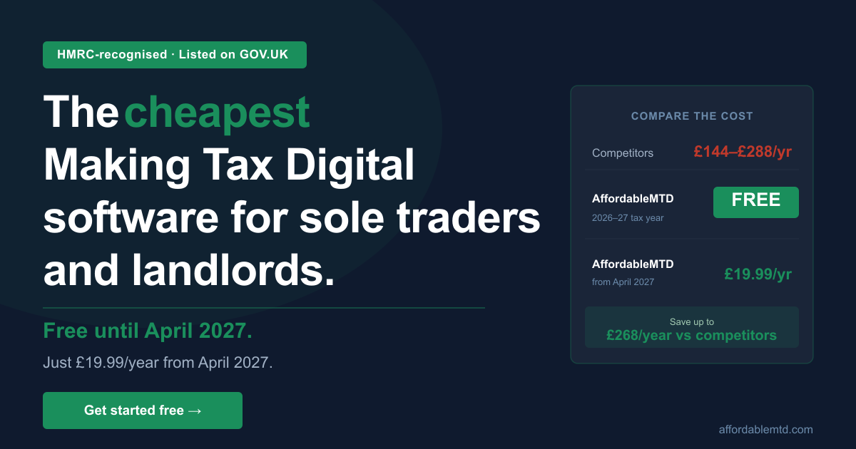 Affordable MTD screenshot